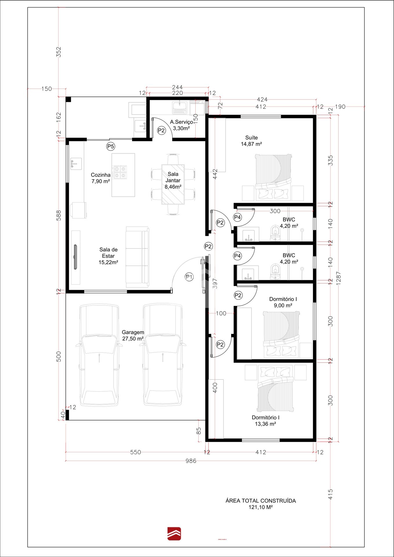 Casa – 3 Dormitórios | Centro – Guabiruba