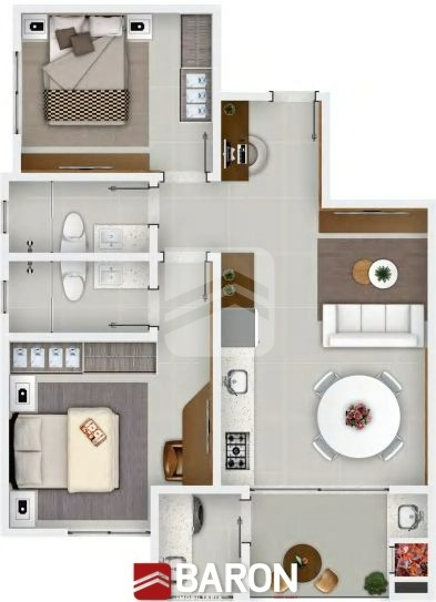 Residencial Monte Moriah – 2 dormitórios | Bairro Santa Terezinha