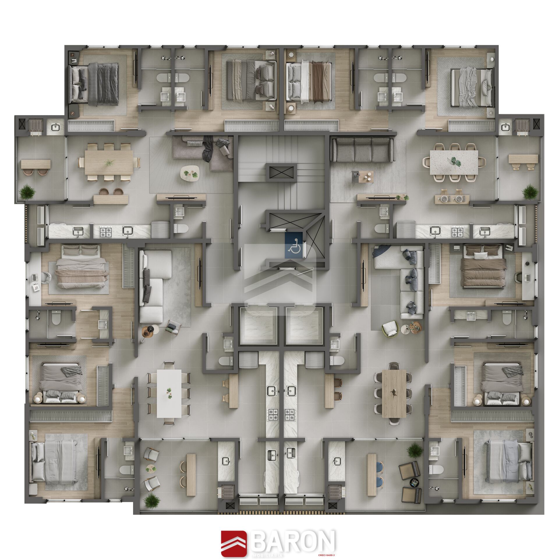 Apartamento – 2 Suítes | Centro de Guabiruba – Edifício Baden