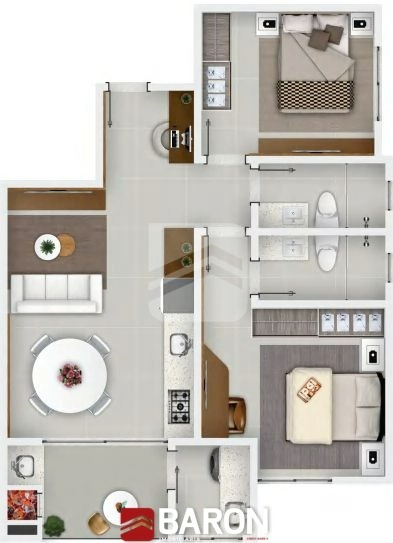 Residencial Monte Moriah – 2 dormitórios | Bairro Santa Terezinha